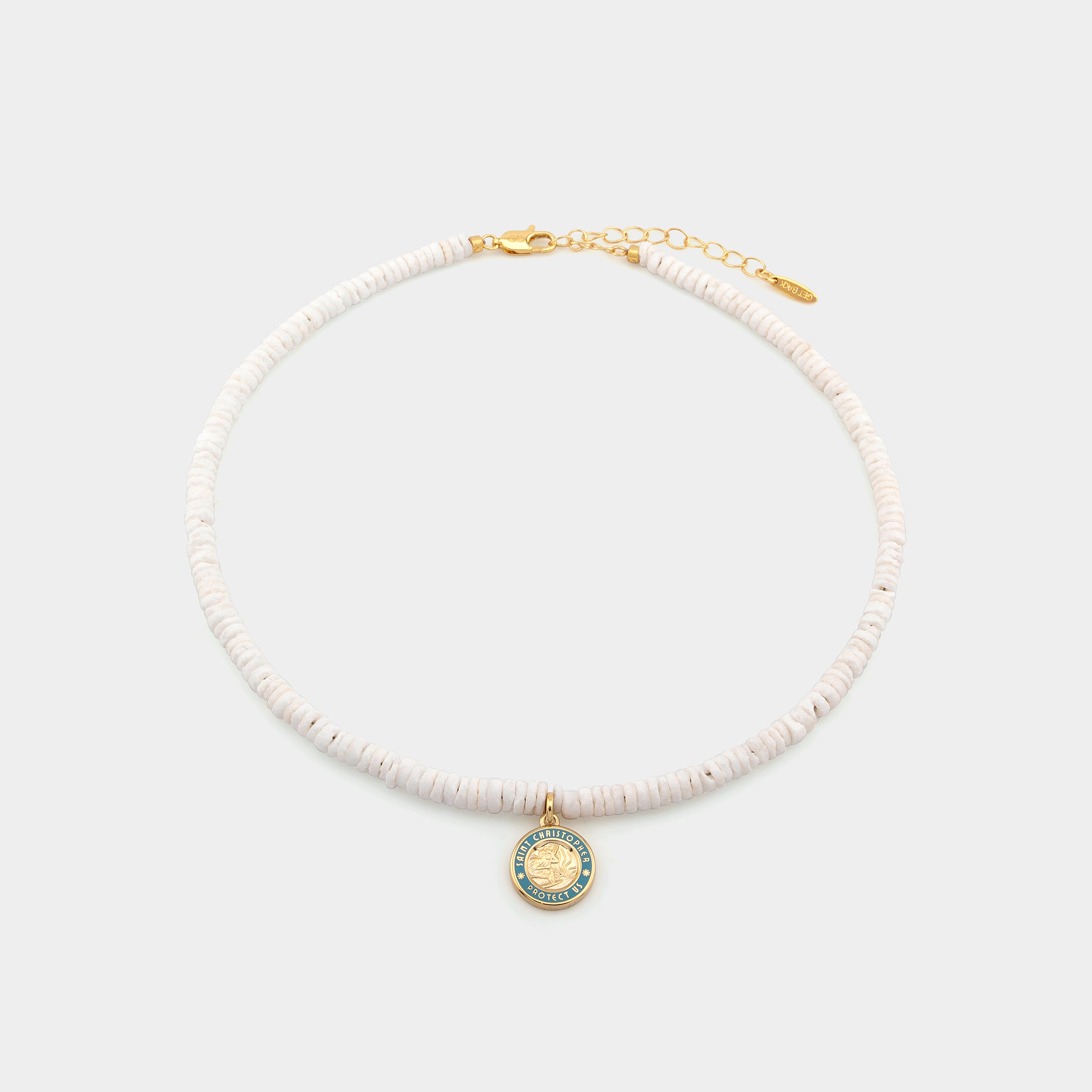 Sun Bleached Beaded Choker - Gold