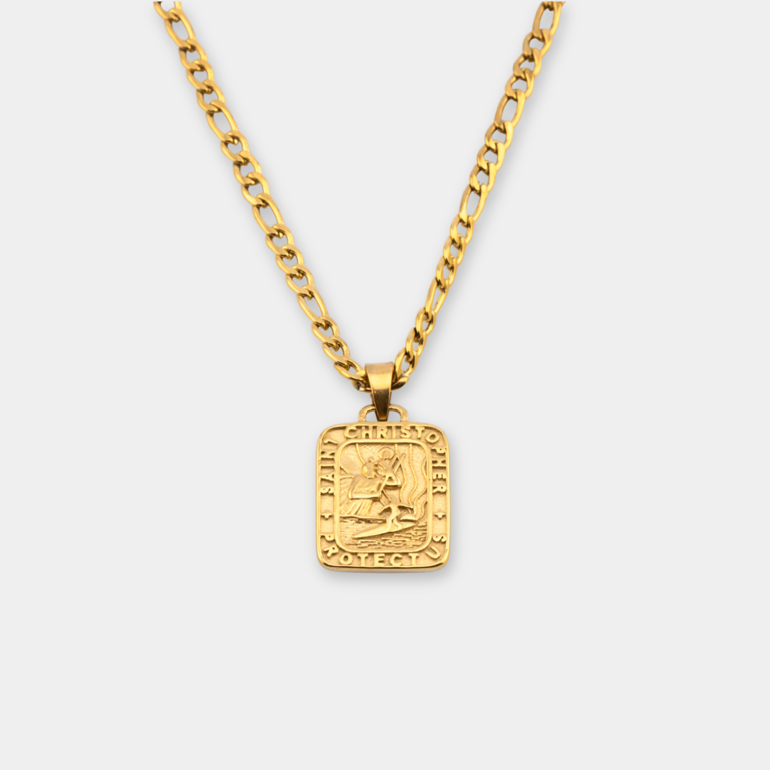 The Gold Traveler Rectangle Necklace